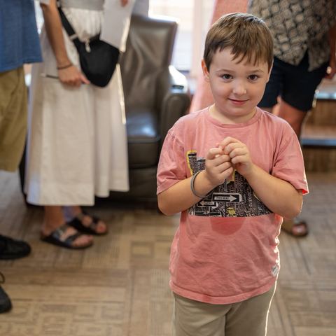One of the youngest participants!