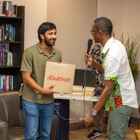Game 2 (Reggae Tune Translate) Winner receiving prize