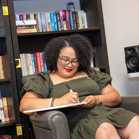 She writes quickly yet thoughtfully